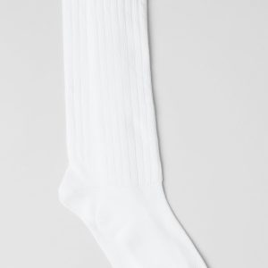 Unisex Scrunch Sock - White