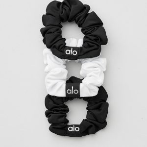 Fresh Mini Scrunchie (3-Pack) - Black/White