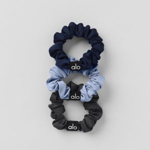 Fresh Mini Scrunchie 3-Pack - Winter Frost/Navy/Anthracite
