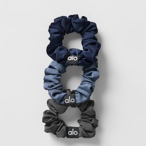 Fresh Mini Scrunchie (3-Pack) - Bluestone/Navy/Anthracite