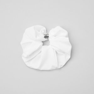 Bead It Oversized Scrunchie - White