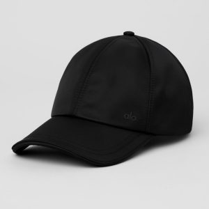 Satin Off-Duty Cap - Black