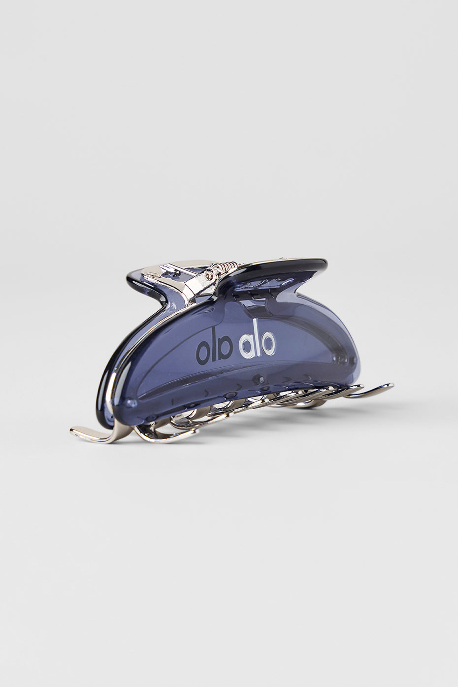 Acrylic Illusion Claw Clip - Bluestone/Chrome - Image 2