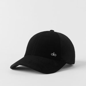 Velvet Off-Duty Cap - Black