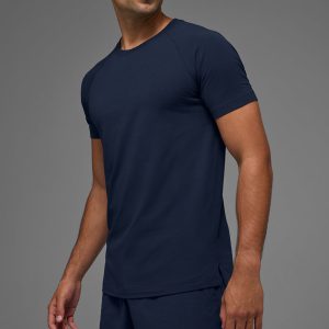 ALO Vapor Crewneck Short Sleeve - Navy