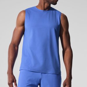 Conquer Muscle Tank - Marathon Blue