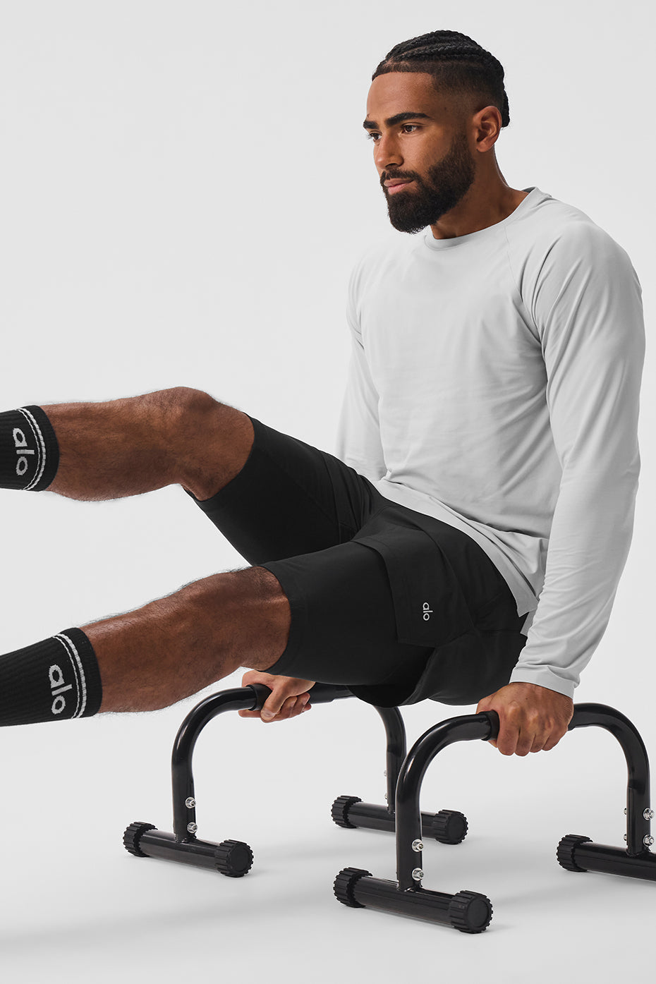 Idol Long Sleeve Performance Tee - Titanium - Image 5