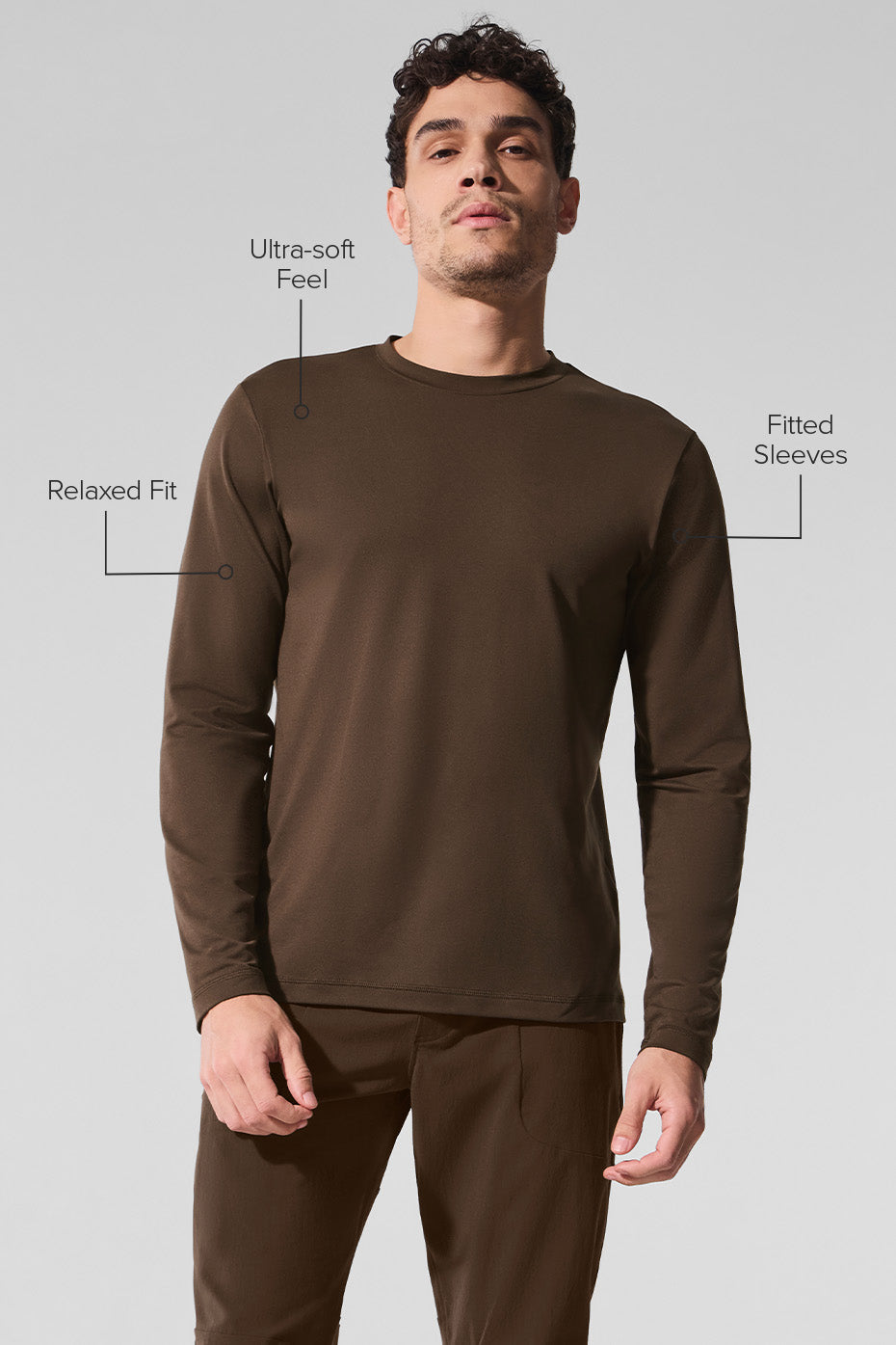 Conquer Reform Crewneck Long Sleeve - Espresso - Image 2