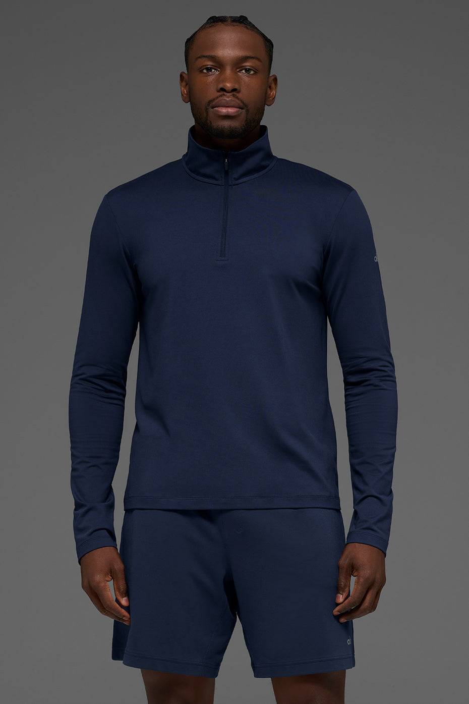 Conquer 1/4 Zip Reform Long Sleeve - Navy