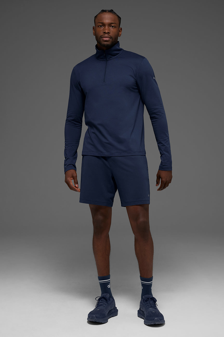 Conquer 1/4 Zip Reform Long Sleeve - Navy - Image 4