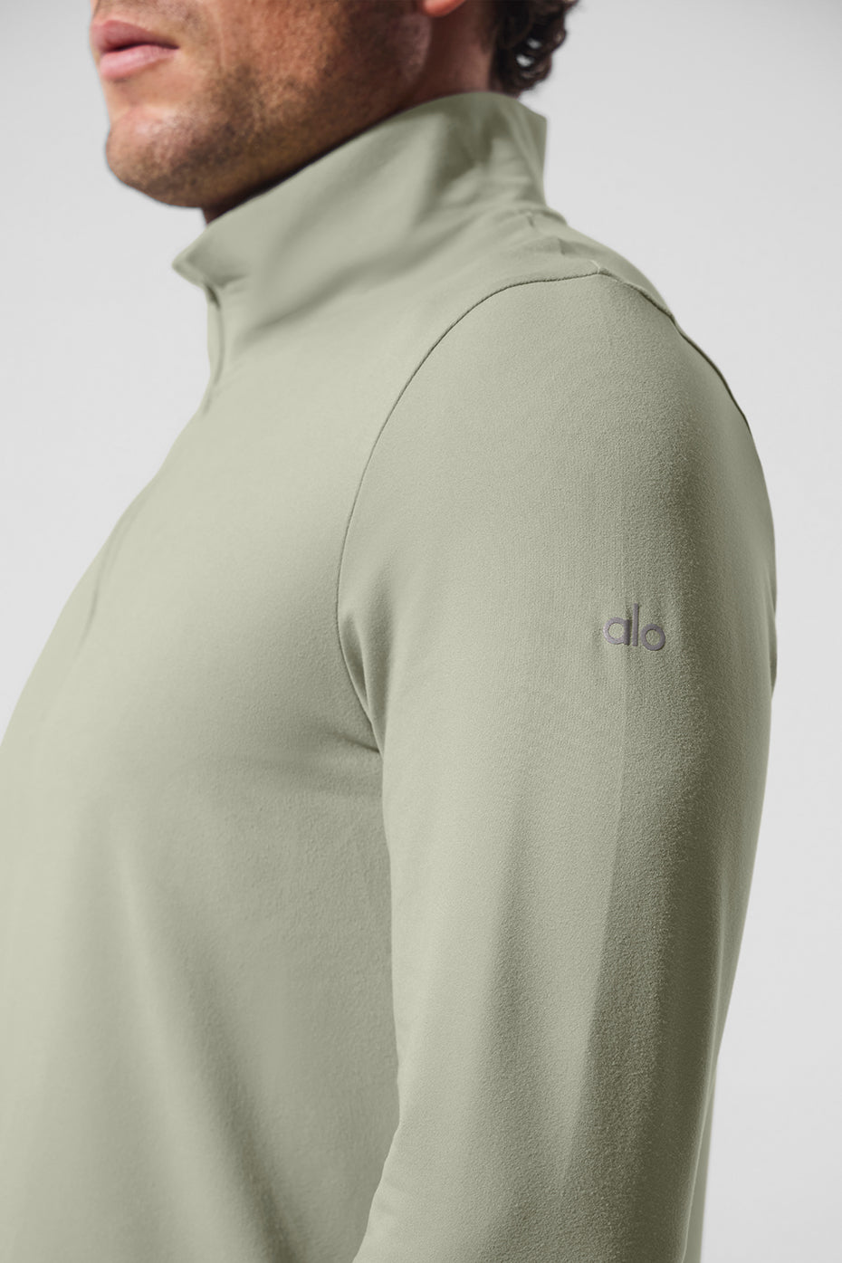 Conquer 1/4 Zip Reform Long Sleeve - Limestone - Image 5