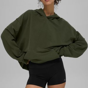 Double Take Hoodie - Green Olive