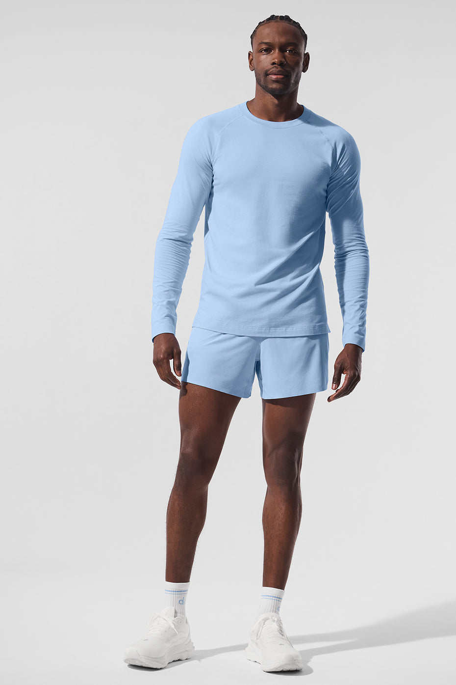 ALO Vapor Crewneck Long Sleeve - Seashell Blue - Image 4