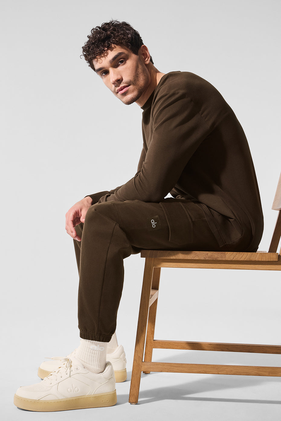 Double Take Long Sleeve Crew - Espresso - Image 4