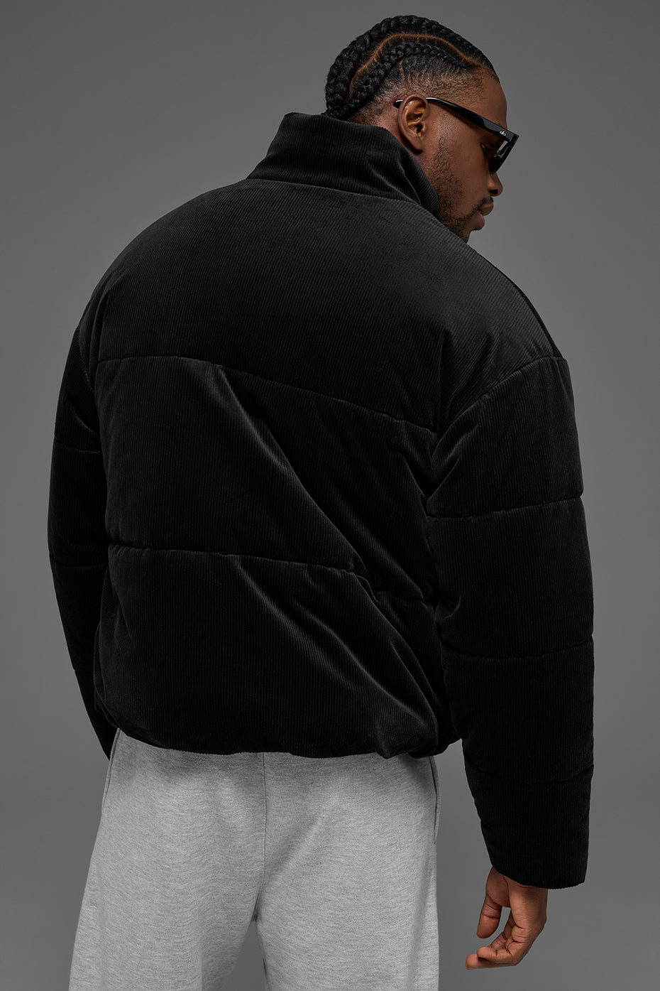 Corduroy Stage Puffer - Black - Image 3