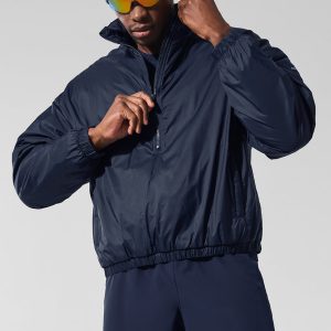 Latitude Light Weight 1/2 Zip Pullover Jacket - Navy