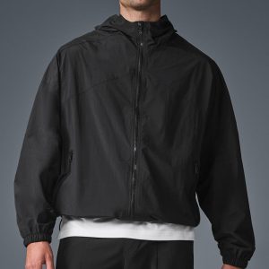 Vantage Nylon Ripstop Track Jacket - Black