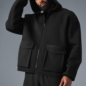 Technical Form Cargo Jacket - Black
