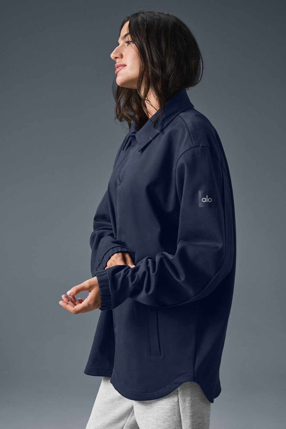 Edition Sueded Jacket - Navy - Image 3