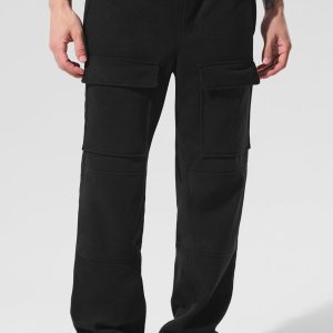 Polar Fleece Ridge Cargo Pants - Black