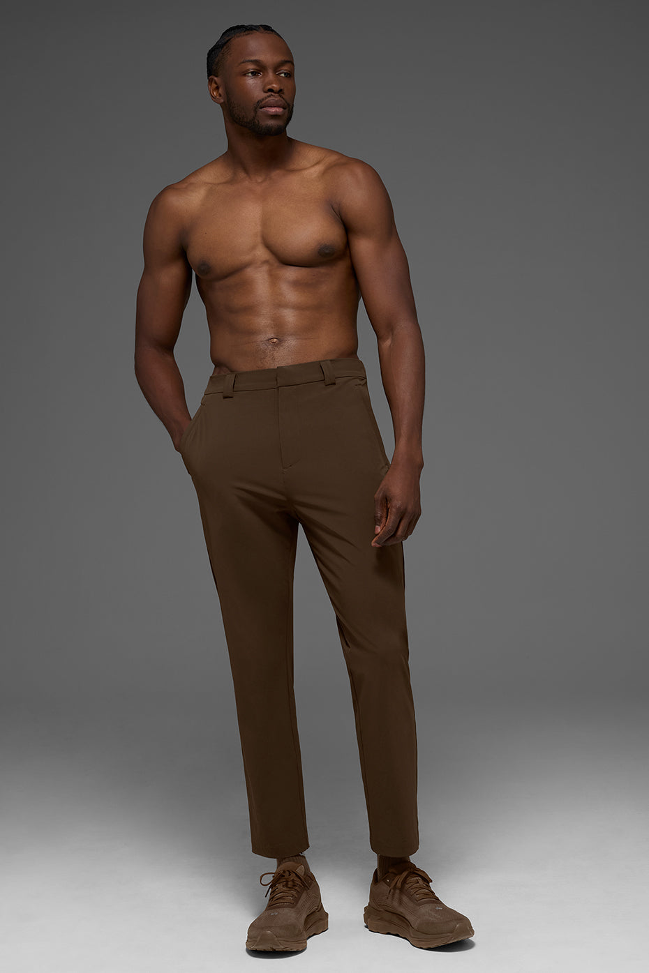 Co-Op Cropped Tech Trouser - Espresso - Image 4