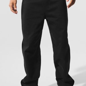 Edition Sueded Straight Leg Pant - Black