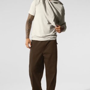 Edition Sueded Straight Leg Pant - Espresso