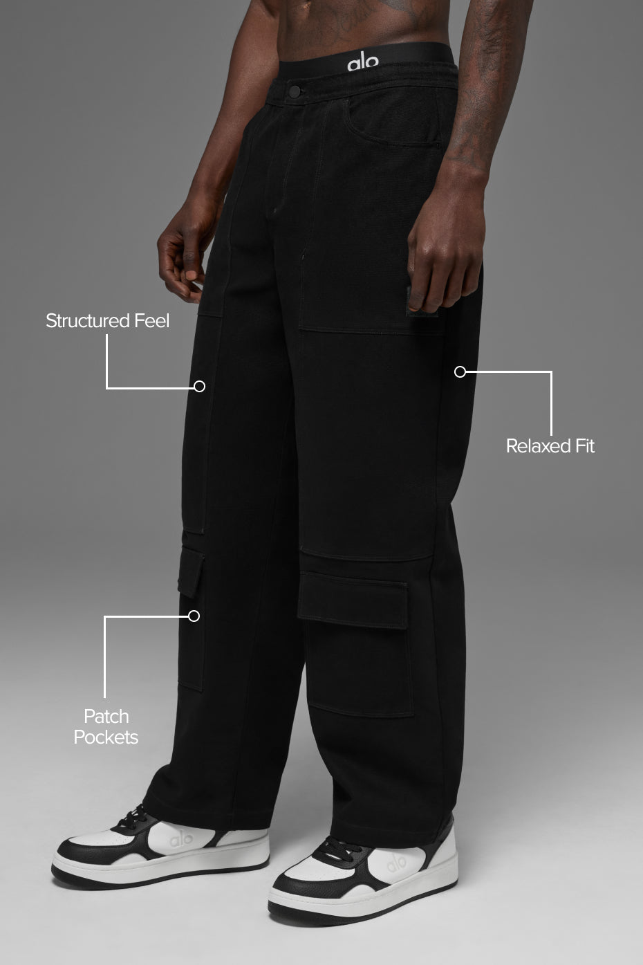 Cotton Canvas Carpenter Pant - Black - Image 2
