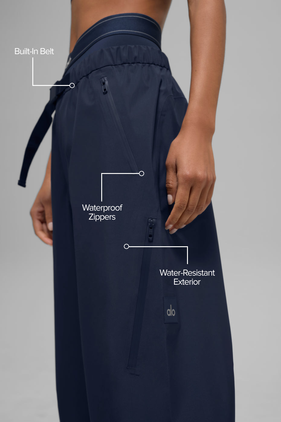 Alpha Shell Pant - Navy - Image 2