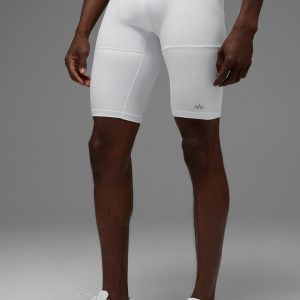 9 Flight Compression Short - White