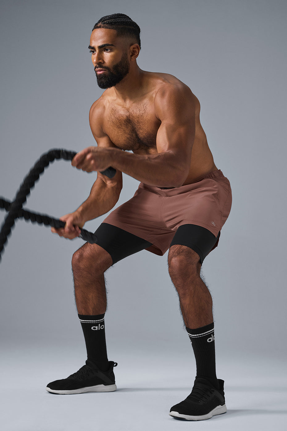 5 Revival 2-In-1 Short - Chestnut/Black - Image 4