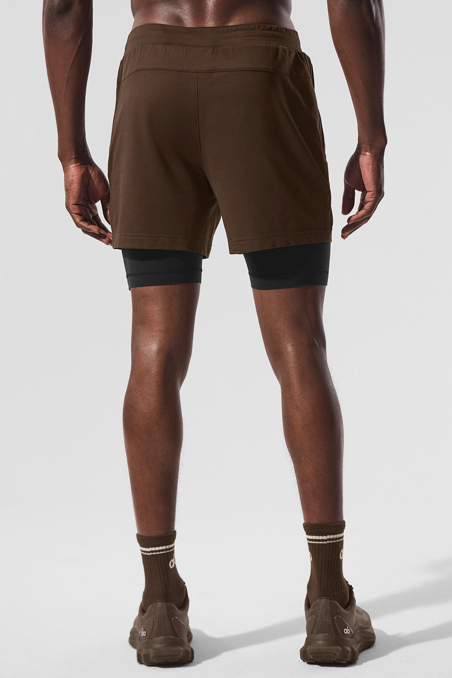 Conquer React 2-In-1 Performance Short - Espresso/Black - Image 4