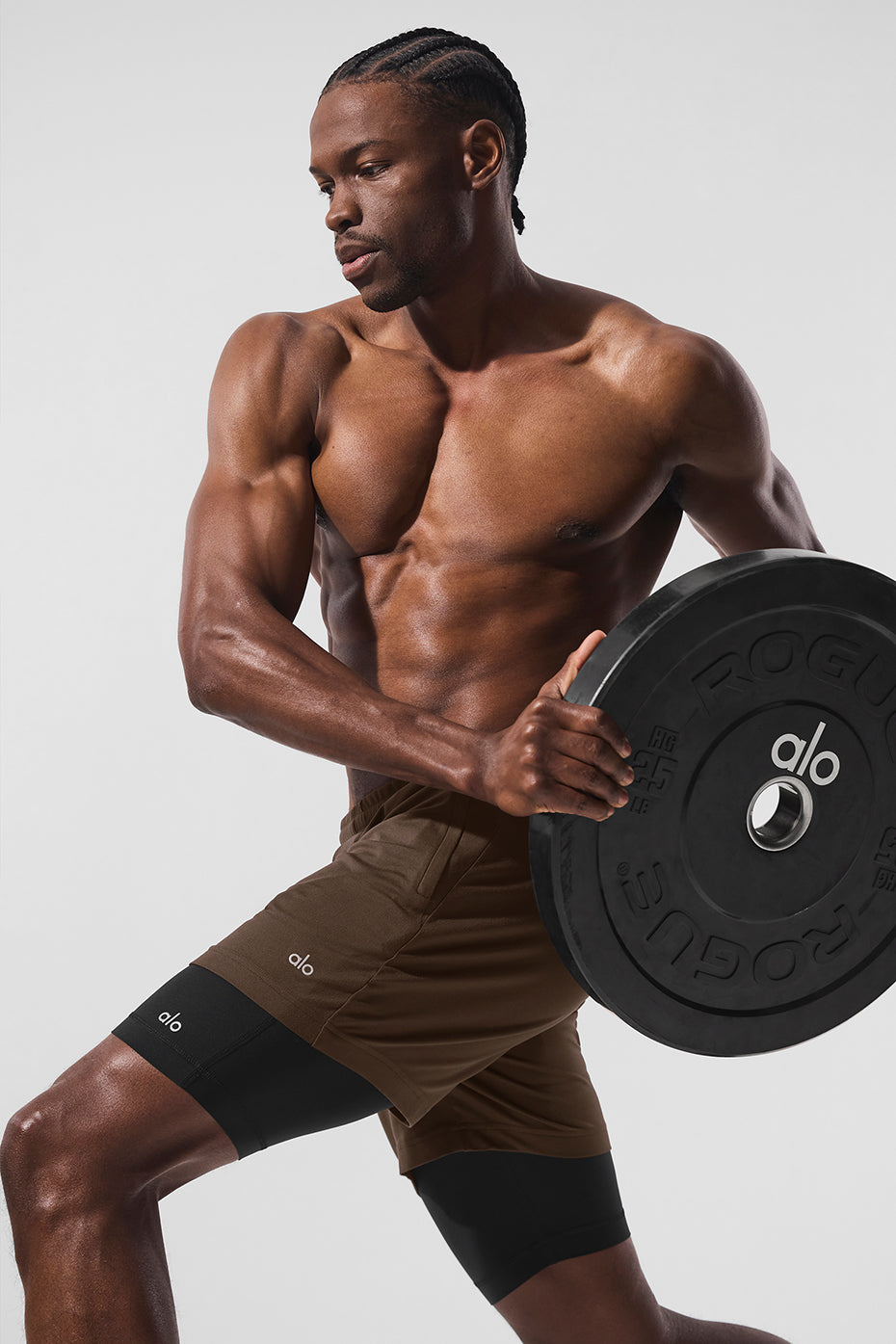 Conquer React 2-In-1 Performance Short - Espresso/Black - Image 5