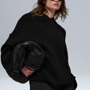 Scholar Hooded Sweater - Black