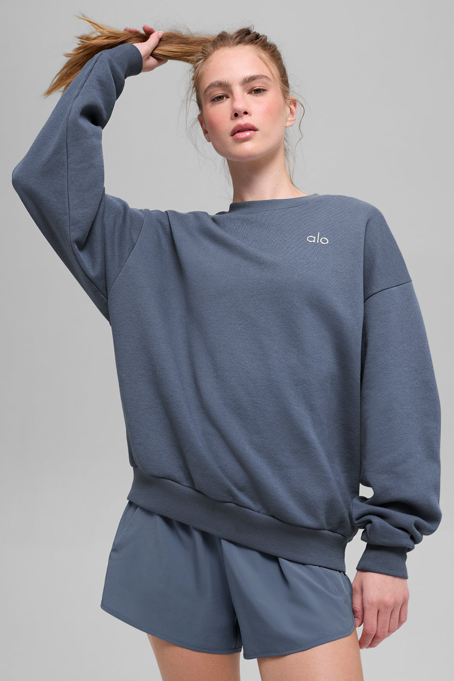 Accolade Crew Neck Pullover - Bluestone - Image 4