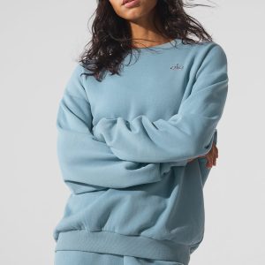 Accolade Crew Neck Pullover - Celestial Blue