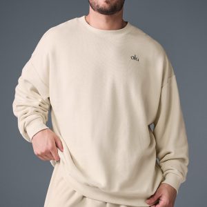 Accolade Crew Neck Pullover - Oat Milk