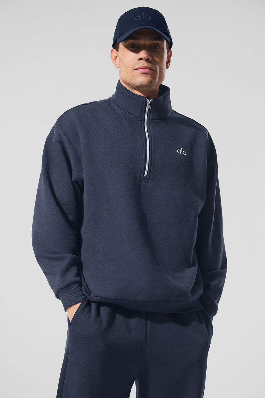 Accolade 1/4 Zip Pullover - Navy - Image 2