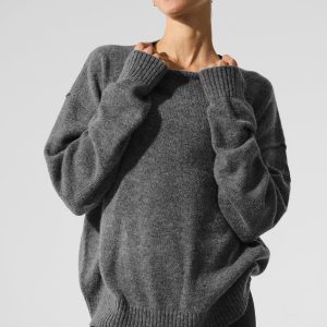 New Class Cashmere Crewneck Sweater - Platinum Grey
