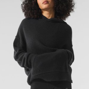 New Class Cashmere Hoodie - Black