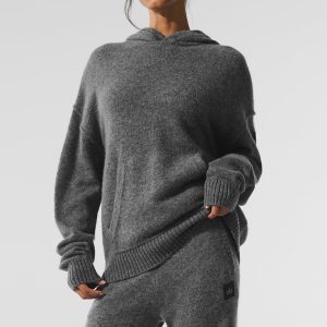 New Class Cashmere Hoodie - Platinum Grey