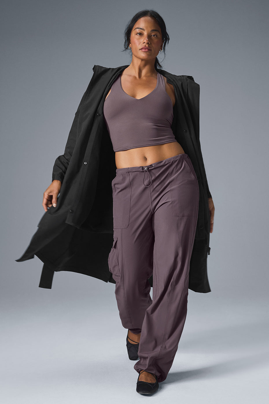 Crinkle On The Move Trench - Black - Image 6