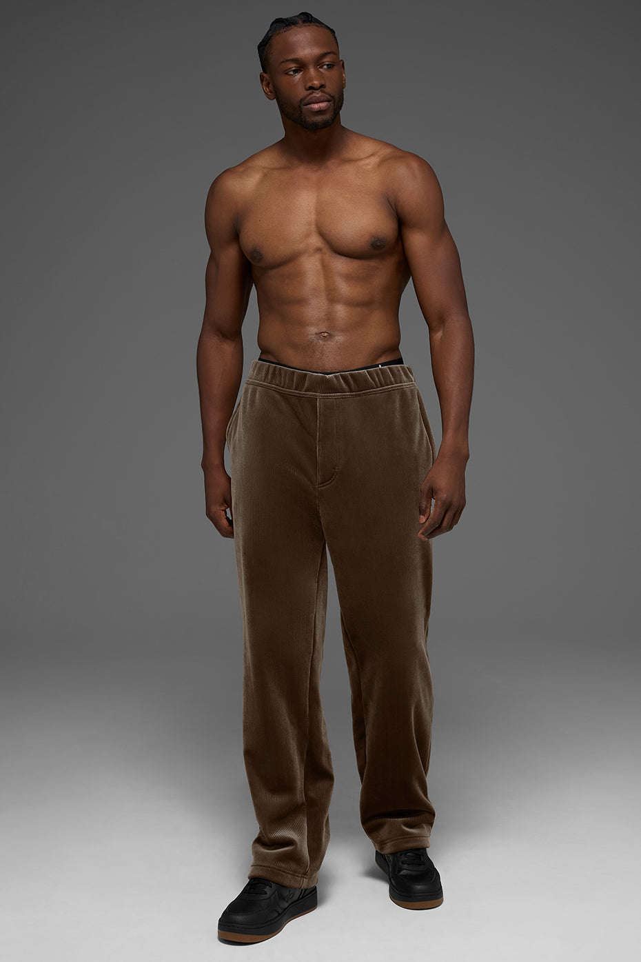 Velour Baller Pant - Espresso - Image 4