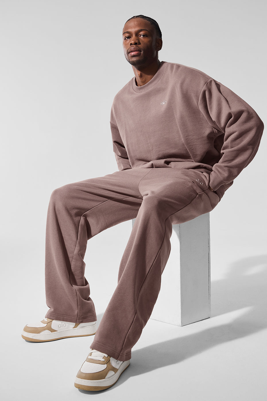 Accolade Straight Leg Sweatpant - Mushroom - Image 4
