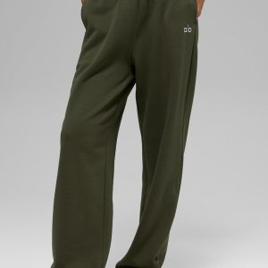 Accolade Straight Leg Sweatpant - Green Olive