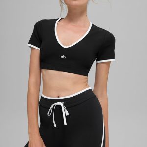 Airbrush Race Pace Short Sleeve - Black/White