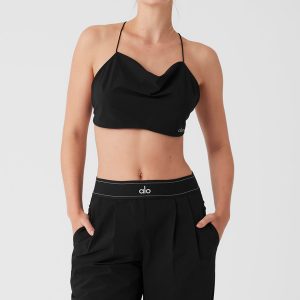 Cropped Megastar Tank - Black