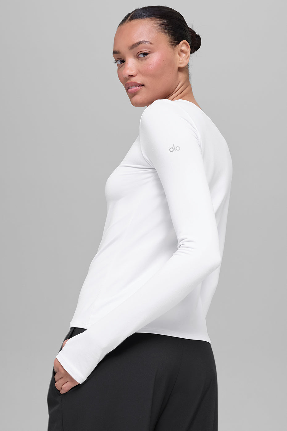 Alosoft Finesse Long Sleeve - White - Image 2