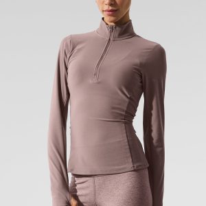 Alosoft 1/2 Zip Rapid Pullover - Mushroom