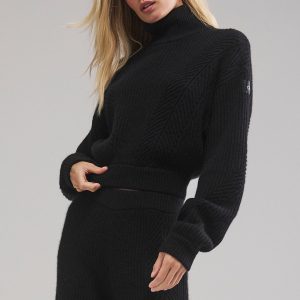 Winter Magic Cashmere Turtleneck - Black